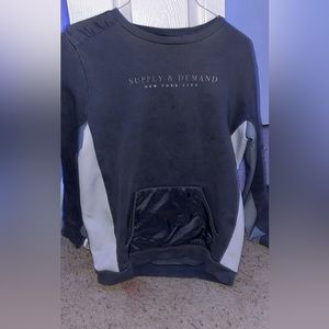 Supply & Demand Large Blue crewneck